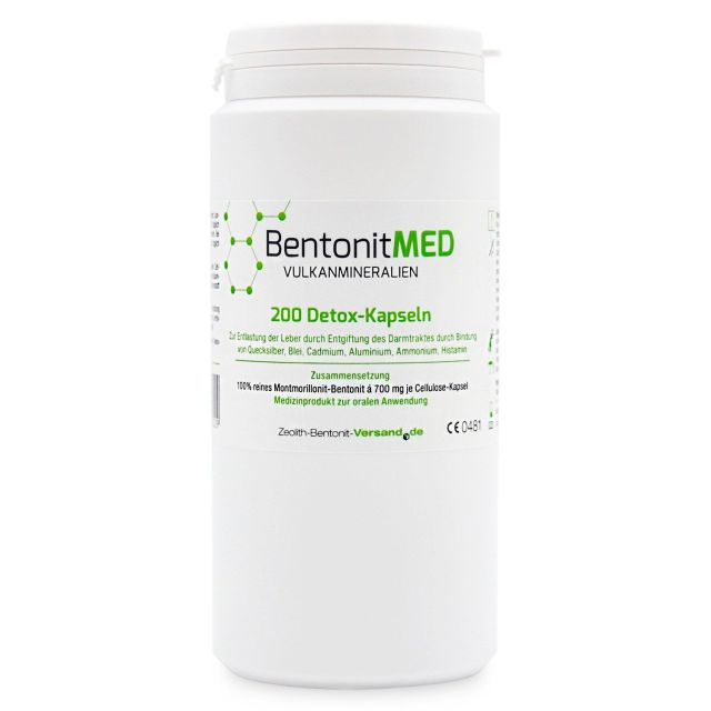 BentonitMED 200 Detox-Kapseln für 33 Tage, zur inneren Anwendung