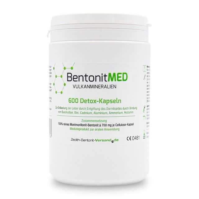 Bentonite MED 600 detox capsules, Medical device