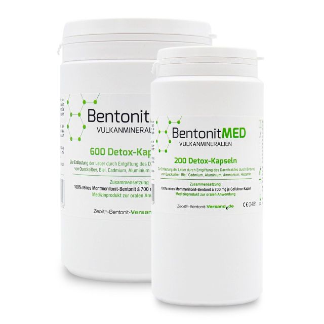 Bentonite MED 800 detox capsules savings stack, Medical devices