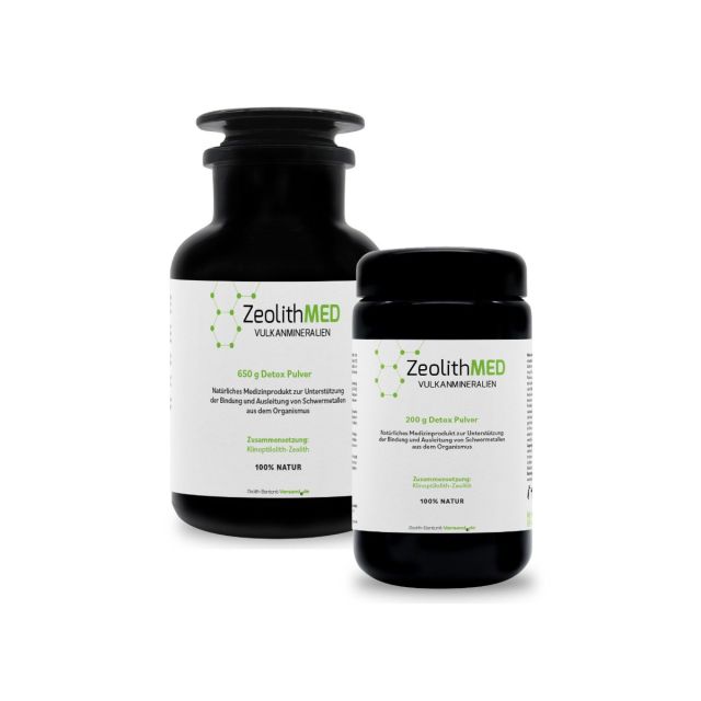 ZeolithMED polvere detox 650 + 200 g in Pacchetto economico, prodotti medicali con certificato CE