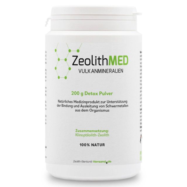 ZeolithMED polvere detox 200g, dispositivo medico con certificato CE