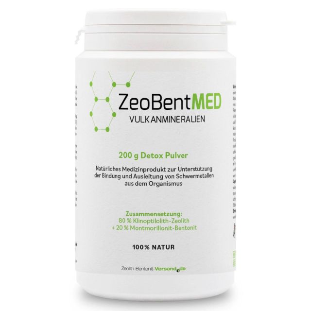 ZeoBentMED polvere detox 200g, dispositivo medico con certificato CE