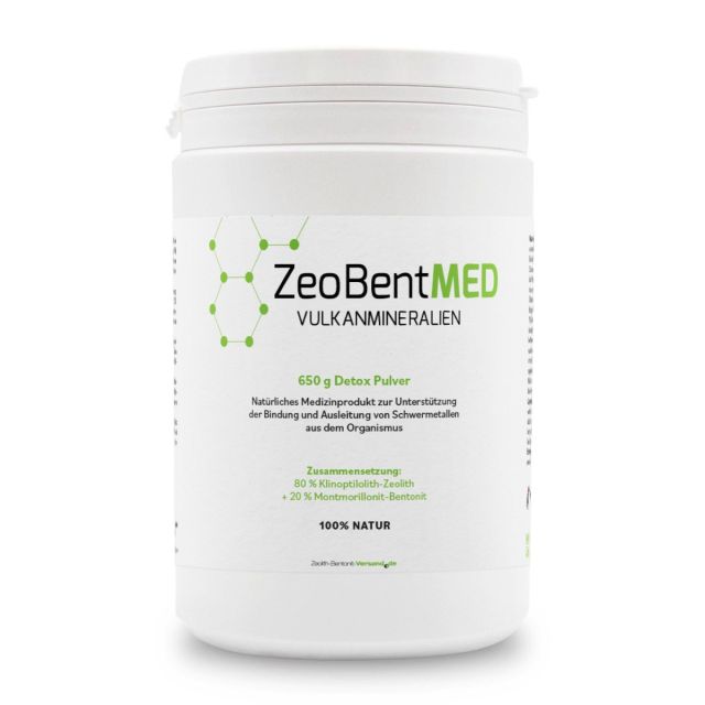 ZeoBentMED polvere detox 650g, dispositivo medico con certificato CE