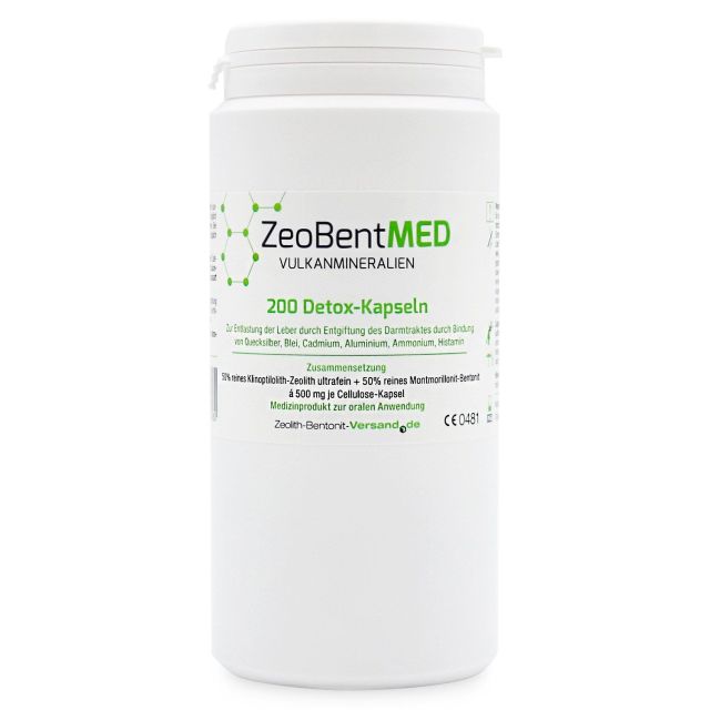 ZeoBentMED 200 detox capsules, Medical device