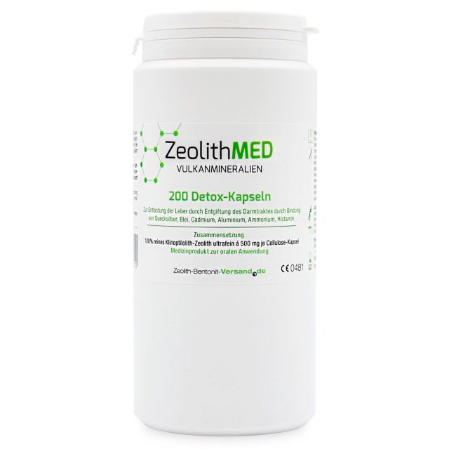 Zeolite MED 200 detox capsules, Medical device