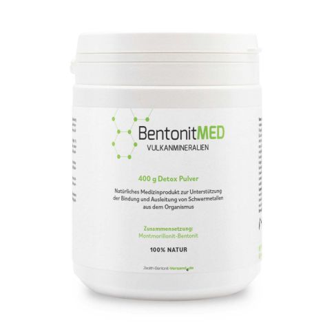 BentonitMED Detox-Pulver 400g, Medizinprodukt mit CE-Zertifikat