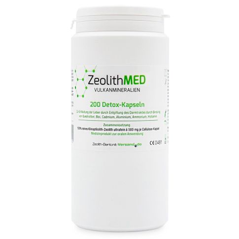 ZeolithMED 200 detox capsules, medical device with CE certificate